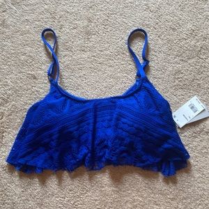 NWT Kenneth Cole Reaction Swimsuit Top - Royal Blue - Size Large